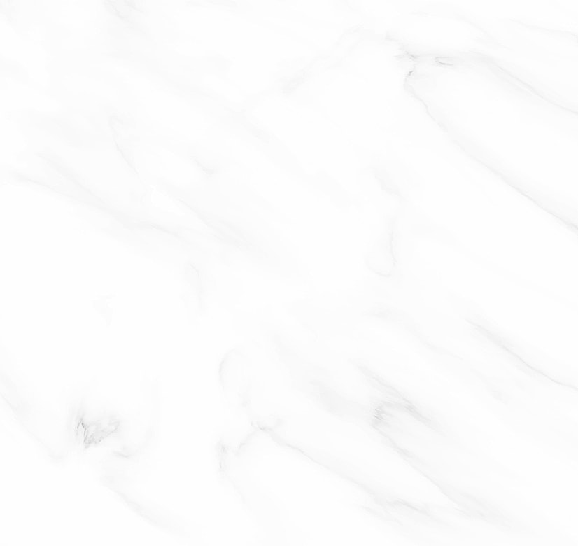 White marble background with subtle gray veining.