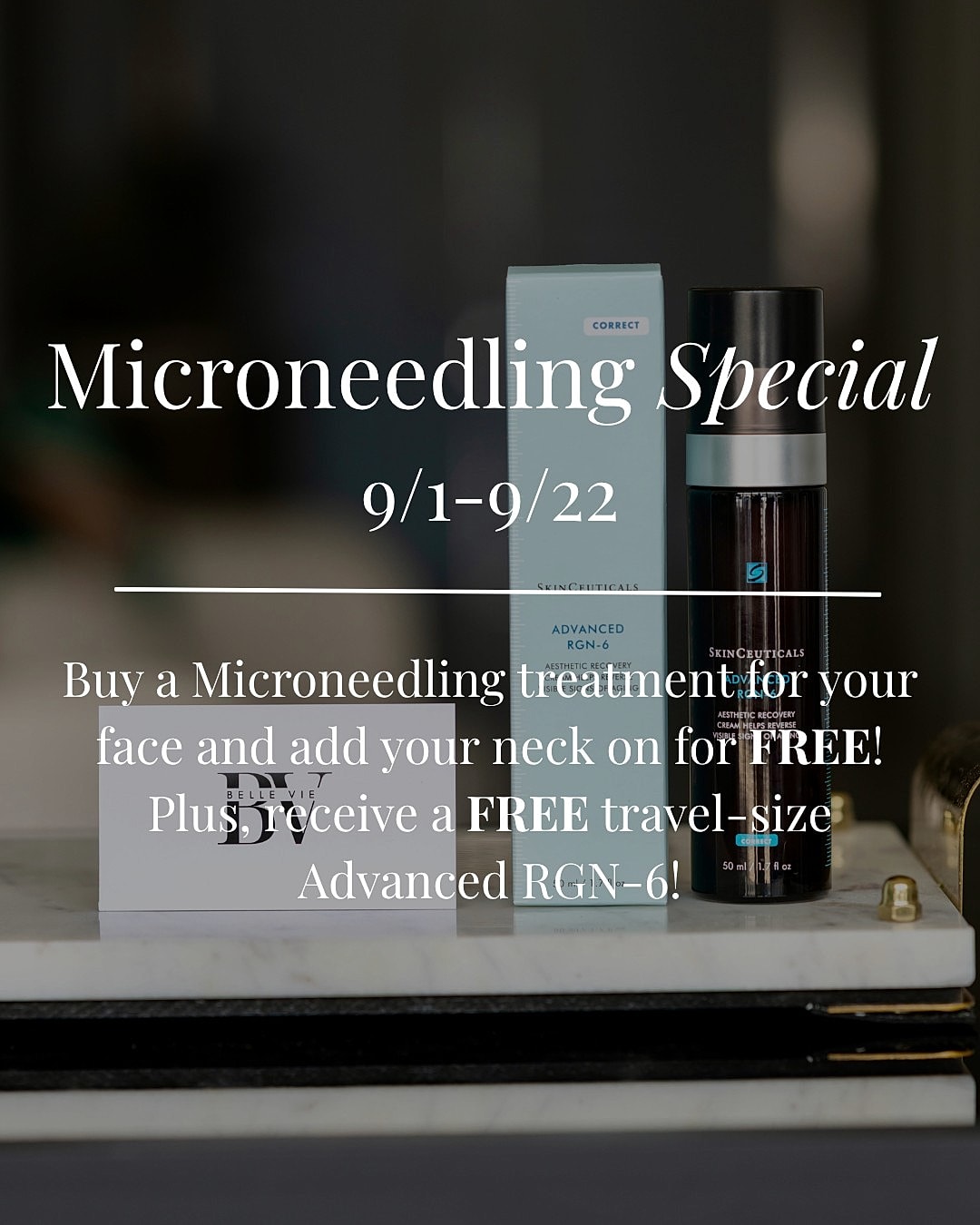 Microneedling special with free neck treatment offer